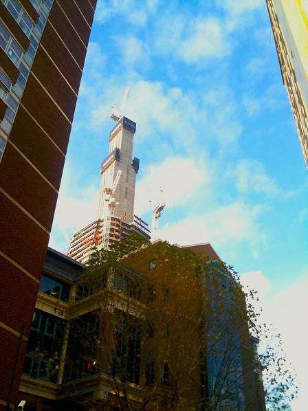 © Robert Rotifer The Shard im Aufbau, chronologisch